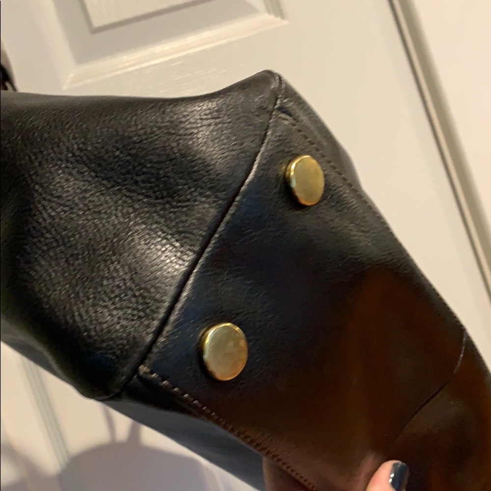Fossil Black Leather Tote Bag - Picture 3 of 7